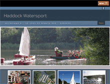 Tablet Screenshot of haddockwatersport.nl